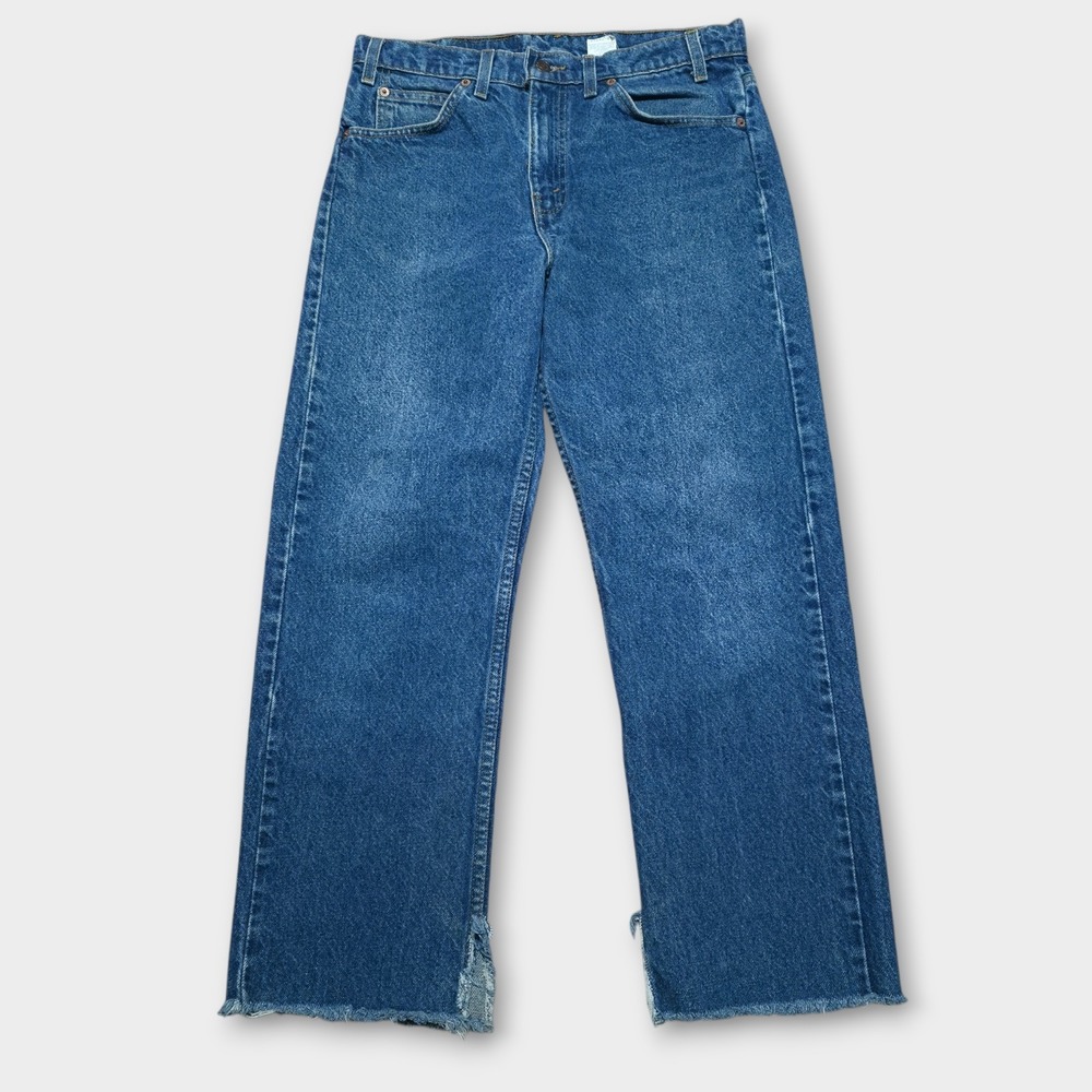 Vintage 1995 Levis 505 Size 32 x 32 *Fits 30 x 26* Orange Tab Denim Jeans Ankle